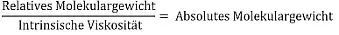 allg. Formel abs. Molekulargewicht